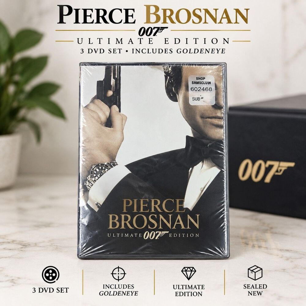 Pierce Brosnan James Bond 007 Ultimate Edition 3 DVD Set Sealed GoldenEye